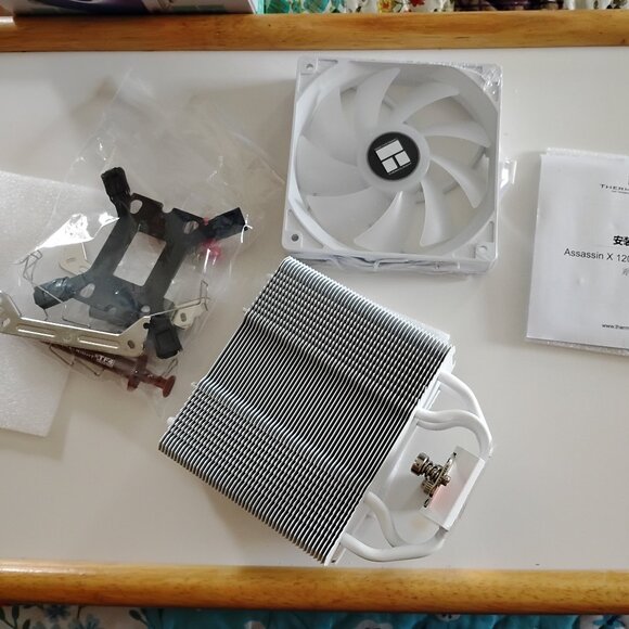 THERMALRIGHT ASSASSIN X 120 R SE WHITE CPU COOLER FAN KIT TL-C12CW-S NEW - Picture 2 of 7